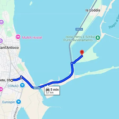 Santantioco Red With 2-way Air Con Pensjonat SantʼAntìoco